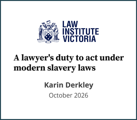 Law Institute Victoria October 2026