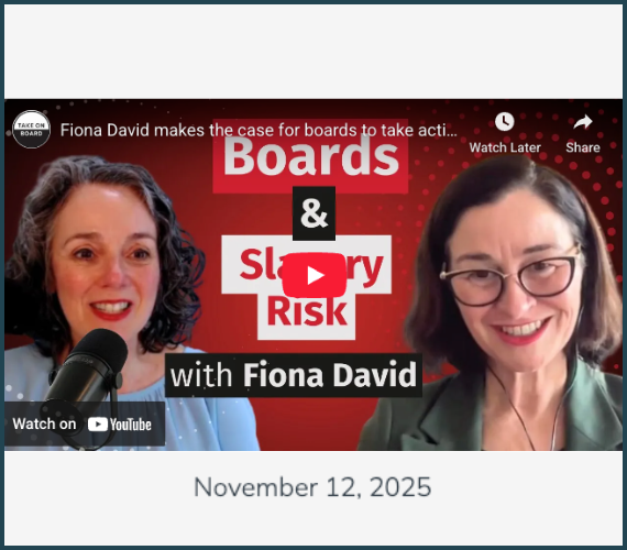 Take On Board - Boards addressing modern slavery risk 2025