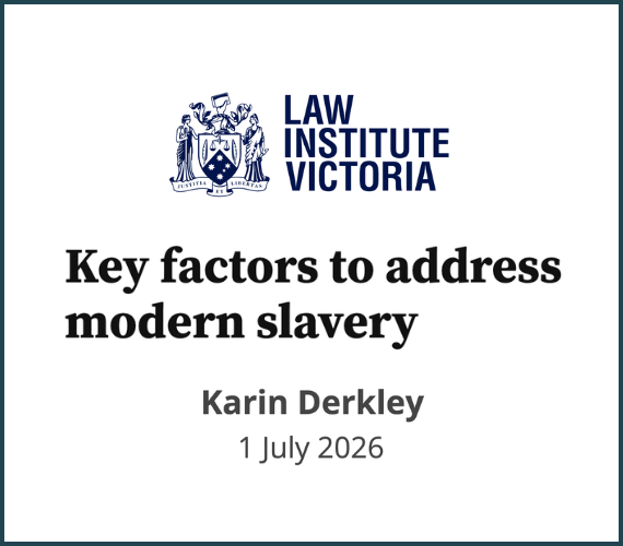 Law Institute Victoria July 2026